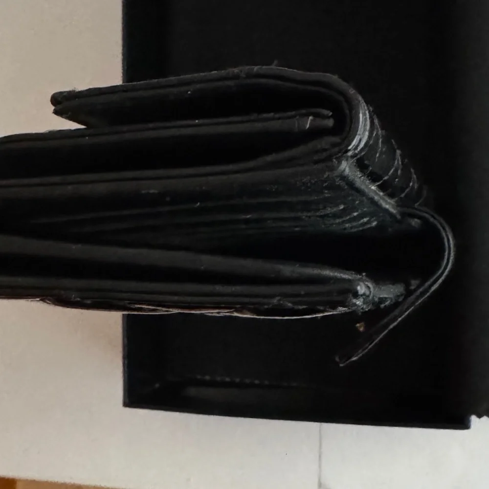 CHANEL - Black Patent Quilted Leather Flap Wallet - Picture 12 of 12